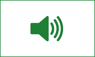 Grünes Lautsprechersymbol